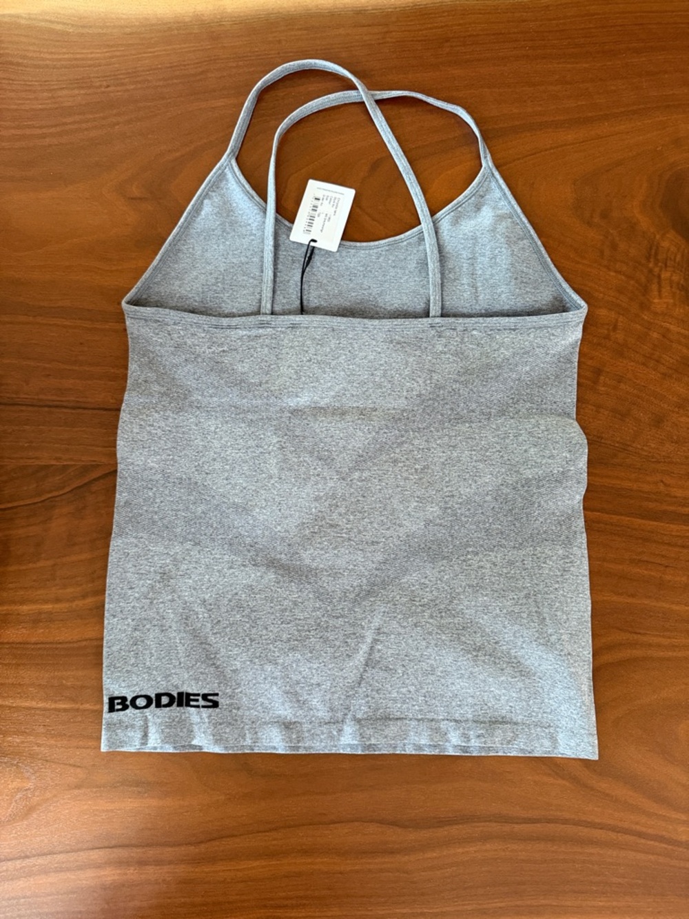 Gray Strappy Women's Tank Top